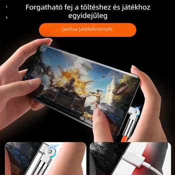 Type-C adatkábel Huawei, VIVO, Honor, Xiaomi és OPPO készülékekhez — forgó csatlakozó, ultragyors töltés, hosszabb hosszúságú kivitel