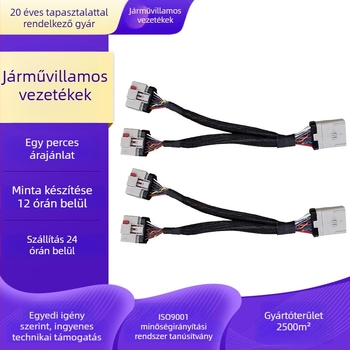 Autóipari kábelköteg kamerákhoz, 2-14 vezető, ónnal bevont réz, PVC hüvely, 220V, testreszabható