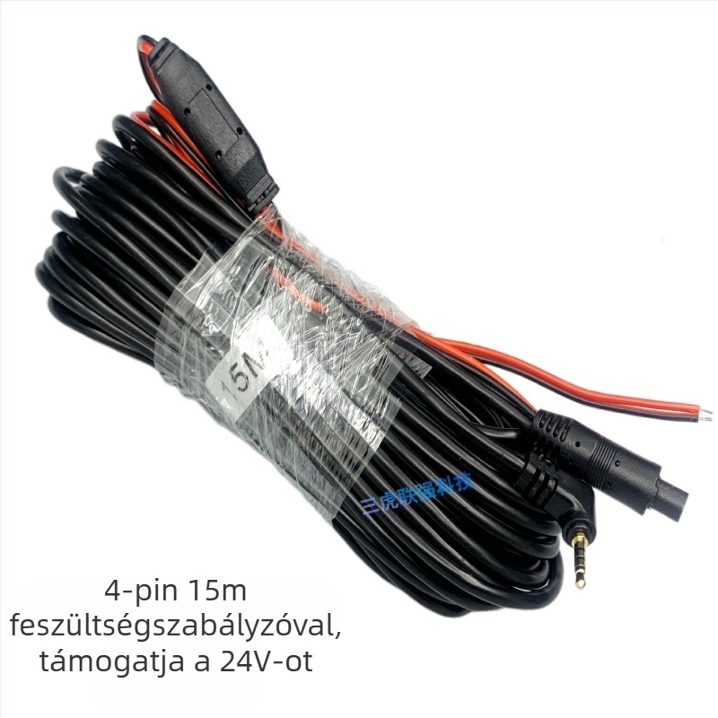 Hali 4-tűs streaming média vezeték, vastag rézmag, széles feszültségtartomány 12–24V