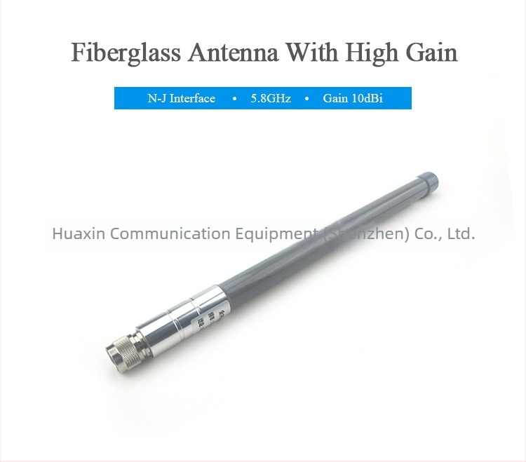 Kültéri FRP antenna 2.4/5.8 GHz, omnidirekcionális, magas nyereség, N-típusú férfi csatlakozó, SWR ≤ 1.5