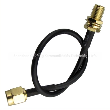 RF koaxiális antenna kiegészítő kábel SMA-J férfi – SMA-K nő, RG58, 50 Ω, 3 m, tiszta réz vezető