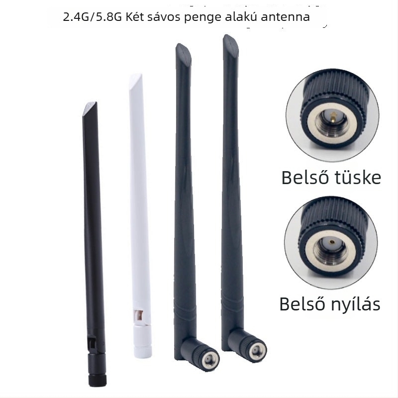 Pengeantenna, kétfrekvenciás 5–6 GHz, 6 dBi nyereség, SMA belső menet, összecsukható kivitel