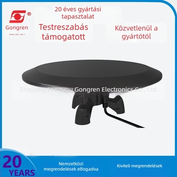 Belső TV antenna DVB-T vevővel, Hd-119, nyereség 20–35 dB, frekvenciatartomány 470–862 MHz, impedancia 75 Ω, SWR ≤ 1,5