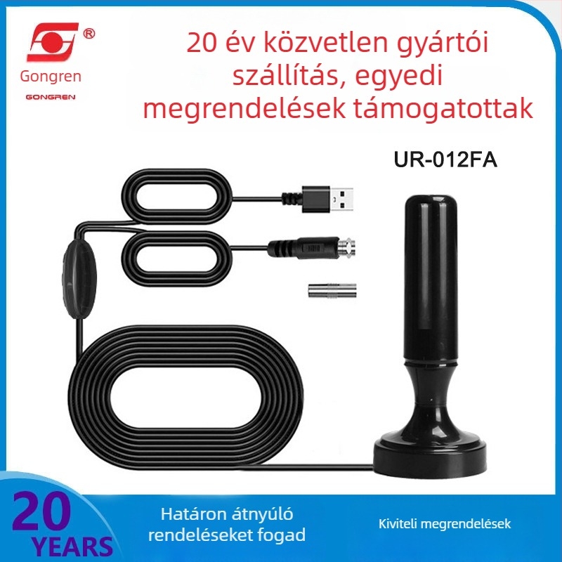 DTMB HD digitális TV antenna és vevő, beltéri és kültéri használatra