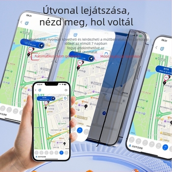 GPS nyomkövető háziállatoknak, gyerekeknek és idős embereknek — Modell V83, GPS-pontosság 5 m, kerítésriasztás, IP67 vízálló, polimer akkumulátor