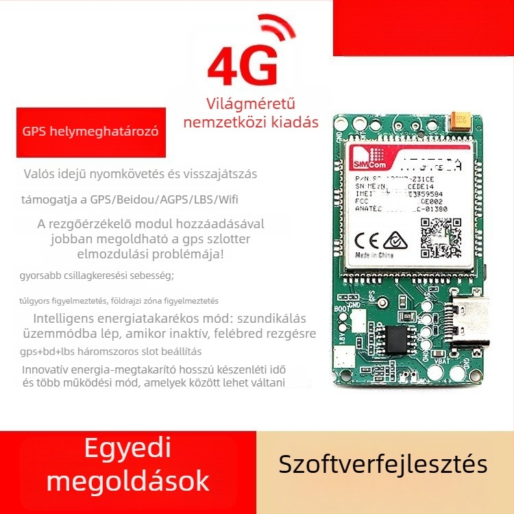 KC07SAPCBA Erőteljes mágneses vezeték nélküli GPS nyomkövető – GPS helymeghatározás 5–10 m, riasztások: rezgés, áramkimaradás, kerítés, túlszáguldás, méretek 47×27 mm