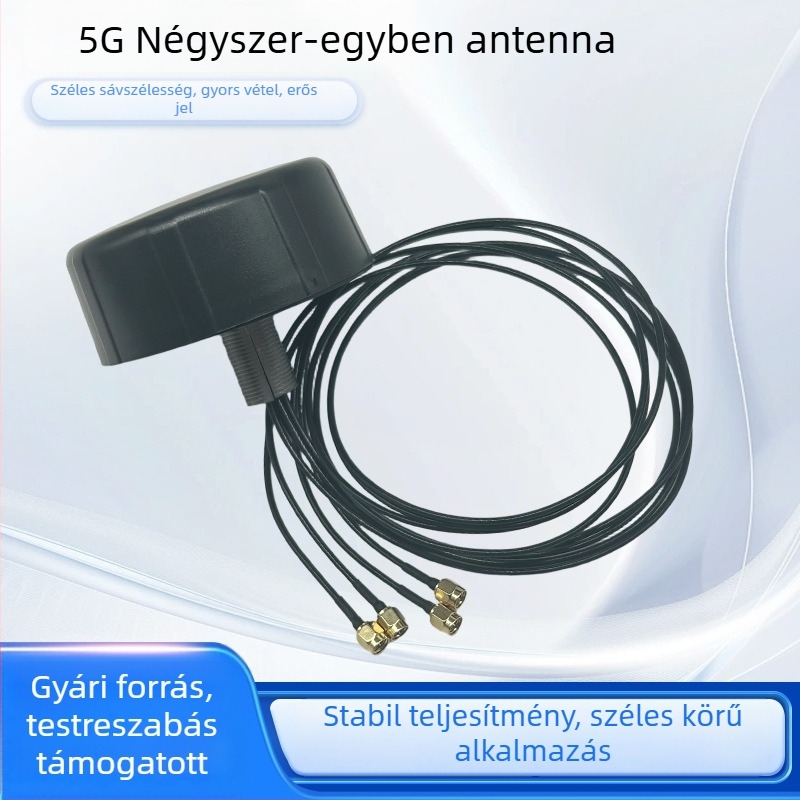IoT modulhoz 5G négyszer egyben antenna, omni irányú, magas nyereségű, 4G/5G/GNSS interfész