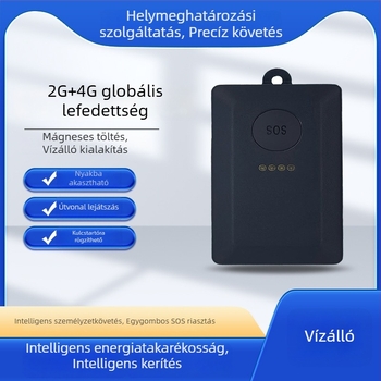 GPS nyomkövető háziállatok számára, globális verzió, hosszú üzemidő, vízálló, újratölthető