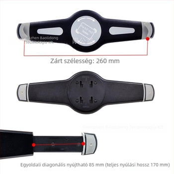 Forgó hátsó clamp tabletához, modell C92, kompatibil iPad 2/3/4-hez, tablet alap, súly 0.21