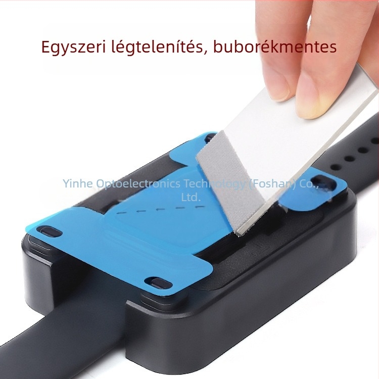 PMMA kijelzővédő fólia felhelyezéséhez tervezett pozicionáló eszköz Apple Watch Series 9/8/7