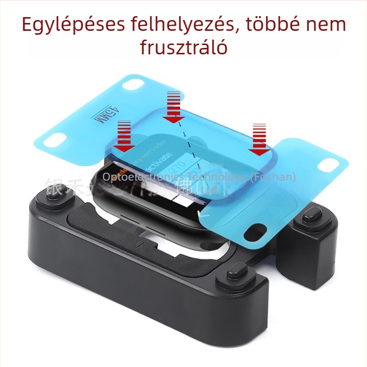 PMMA kijelzővédő fólia felhelyezéséhez tervezett pozicionáló eszköz Apple Watch Series 9/8/7