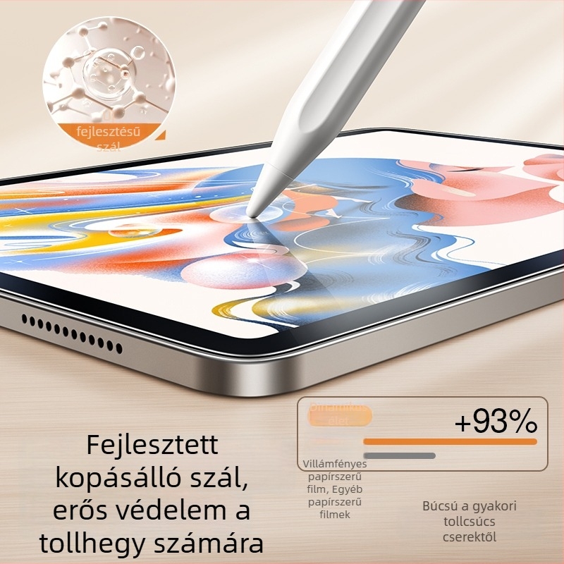 iPadhez készült edzett üveg előlapvédő – matt felület, ujjlenyomat-mentes, teljes képernyő