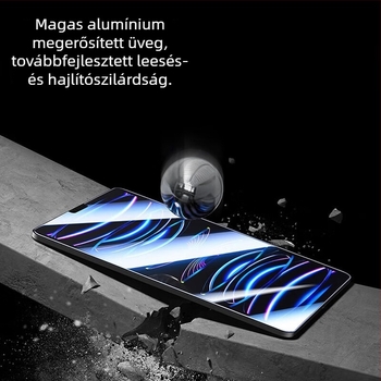 iPad előlapra szánt edzett üveg kijelzővédő, HD tisztaság, ütésálló, porálló, anti ujjlenyomat, teljes fedés