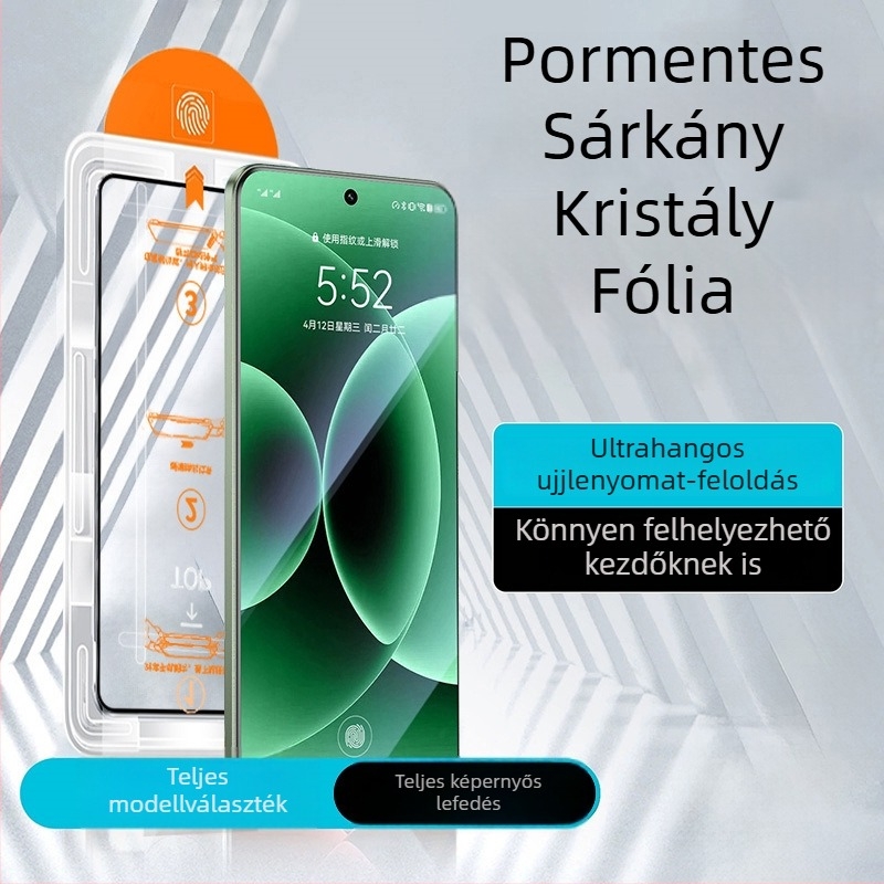 Üveg képernyővédő a Xiaomi 17 Pro Max és Xiaomi 17 Pro számára — privát szűrő, kékfény elleni védelem, teljes lefedettség, ütésálló, átlátszó, HD