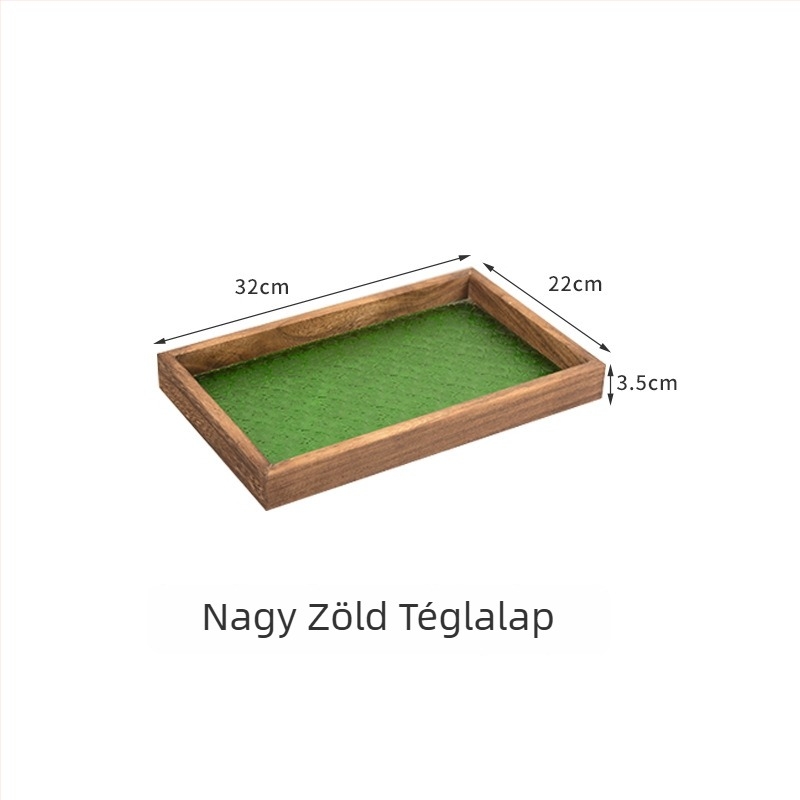 Téglalap alakú üveztál – tálaláshoz gyümölcsökhöz és desszertekhez, teához és kávéhoz, modern minimalista stílusban
