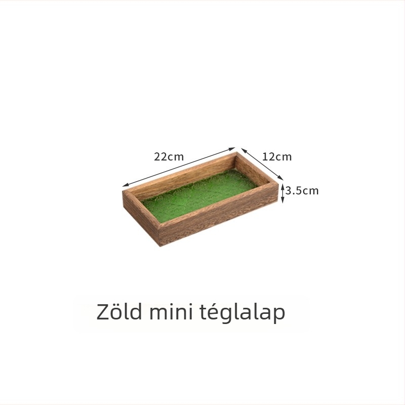 Téglalap alakú üveztál – tálaláshoz gyümölcsökhöz és desszertekhez, teához és kávéhoz, modern minimalista stílusban
