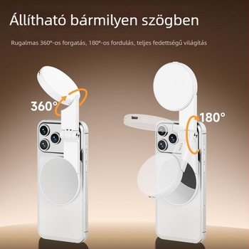 M29 LED telefon világítás – összecsukható, mágneses telefon-tartó, állítható színhőmérséklet 2500K-9900K, teljesítmény <10W, feszültség 3.7V