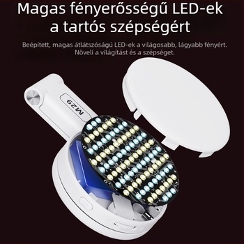 M29 LED telefon világítás – összecsukható, mágneses telefon-tartó, állítható színhőmérséklet 2500K-9900K, teljesítmény <10W, feszültség 3.7V