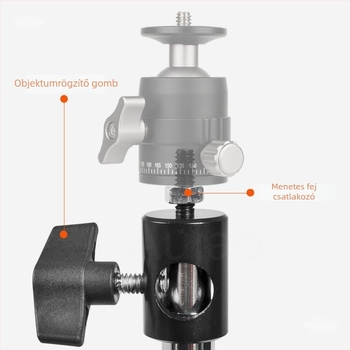 1/4-inch fényállvány adapter stúdióhoz és élő közvetítéshez, alap 3/8-inch menet