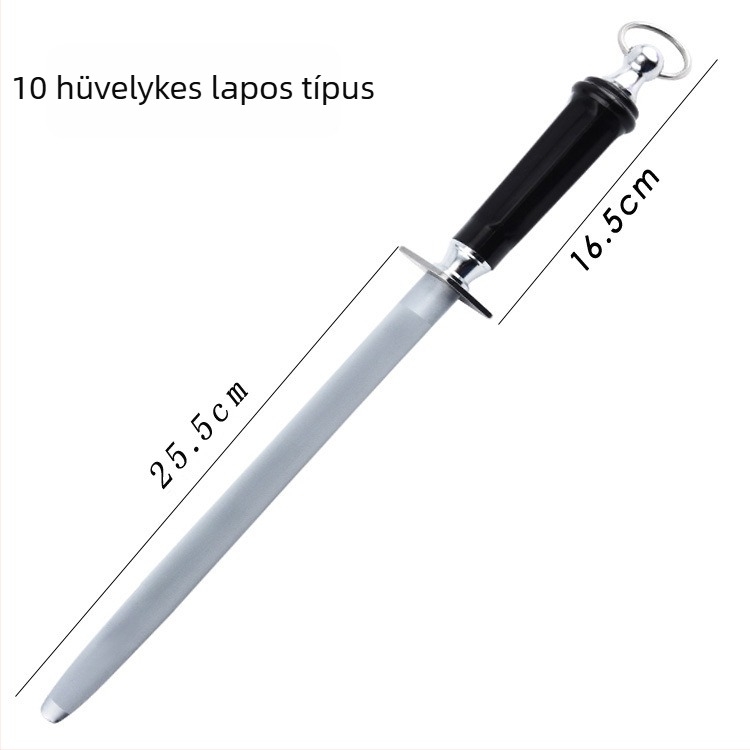 Húsfeldolgozáshoz készült élezőpálca, ultradense finomszemcsés gyémánt, kód Yc-60, logónyomtatás és testreszabás elérhető.