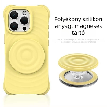 MagSafe hullámszerű folyékony szilikon mágneses tartó minden MagSafe telefontokhoz