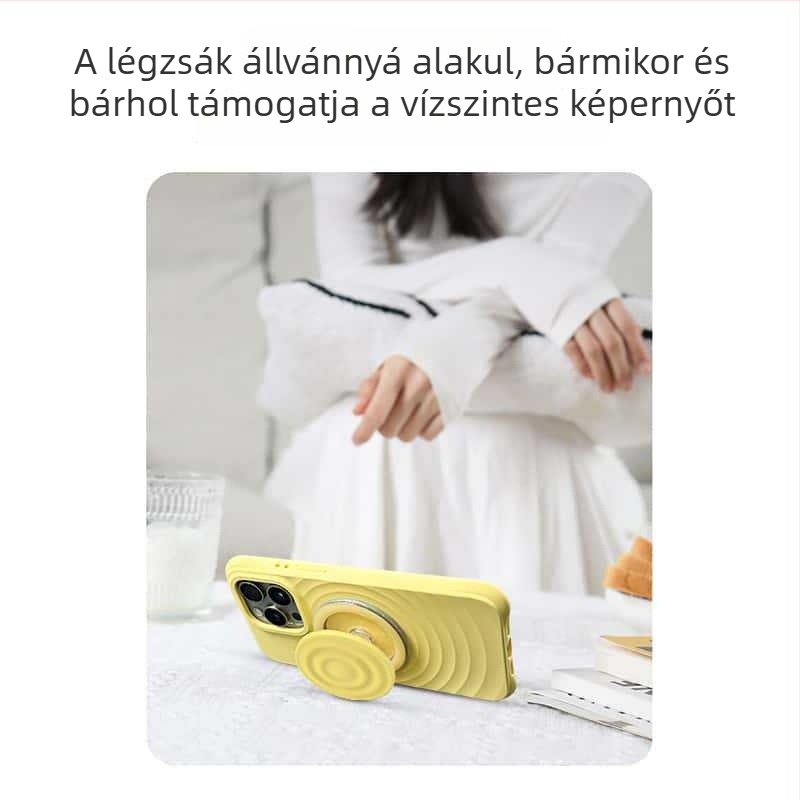 MagSafe hullámszerű folyékony szilikon mágneses tartó minden MagSafe telefontokhoz