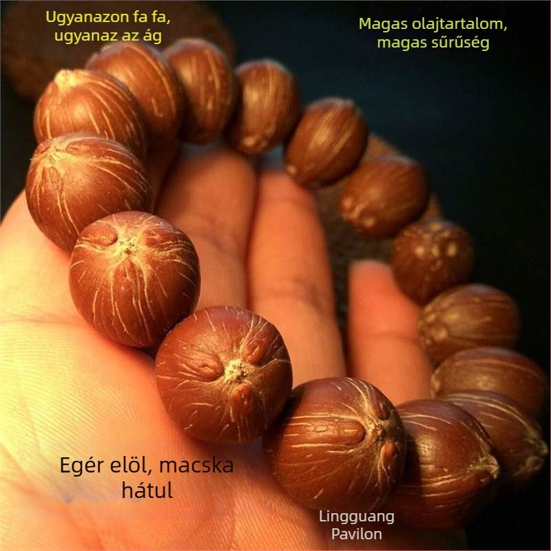 Bodhi magvú gyöngy karkötő, uniszex buddhista ima-gyöngyök, 2025 tavasz