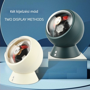 USB-üzemű óraforgató készülék automatikus felhúzással, csendes működéssel és óratároló funkcióval