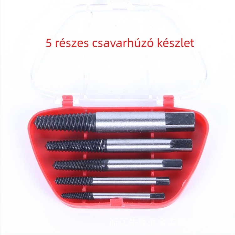 Törött csavar eltávolító készlet – 5/6 darabos készlet, háztartási használatra készült szerszámkészlet