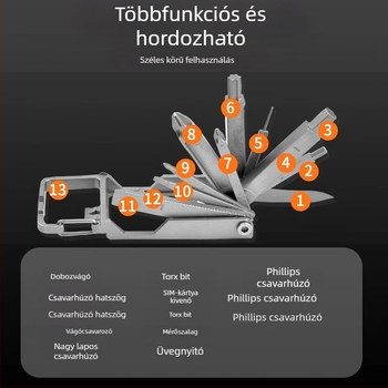 13 részes szétszerelő eszközök készlet mobiltelefonokhoz és szemüvegekhez – 420 rozsdamentes acél, háztartási használat