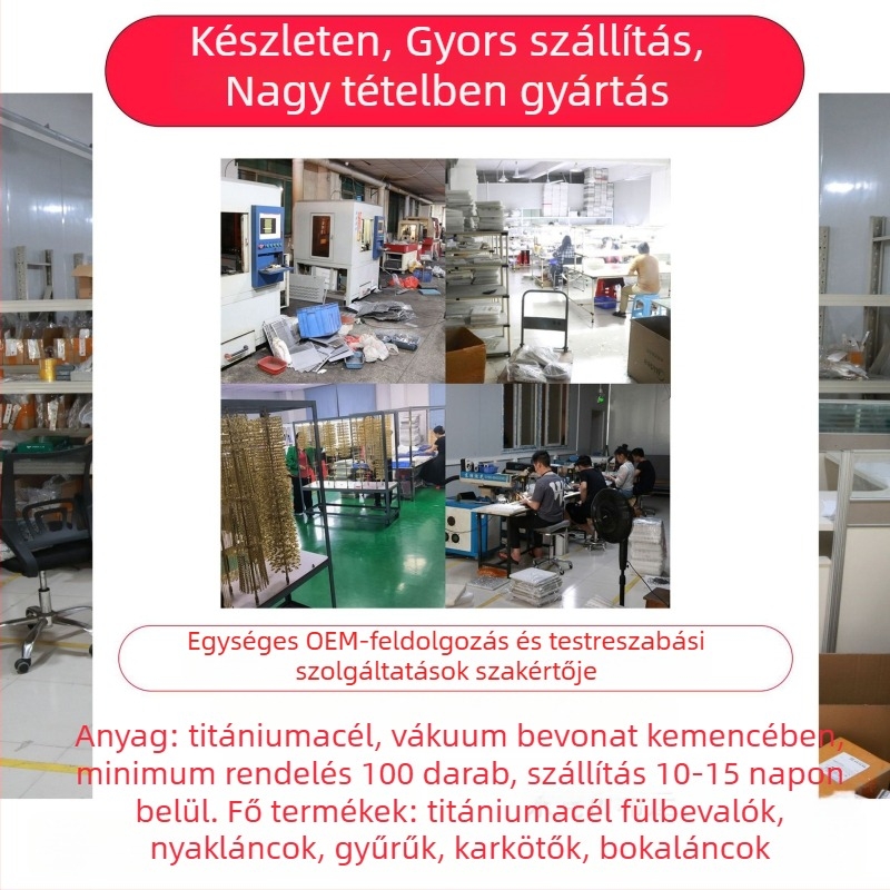 Boka karkötő titán acélból, egyszerű női stílus, négylevelű lóhere alak, testreszabható
