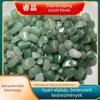 Természetes zöld Dongling kavics akváriumhoz, kristályos kavics DIY projektekhez