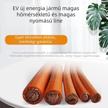 EV magasfeszültségű árnyékolt kábel szilikon burkolattal, XLPE szigeteléssel, oxigénmentes rézvezető, egymagos, 1500 V DC