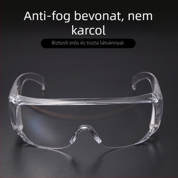 Laboratóriumi védő szemüveg, PC anyag, modell Blinds, EN166 CEZ87.1, szemvédelem, ütésálló