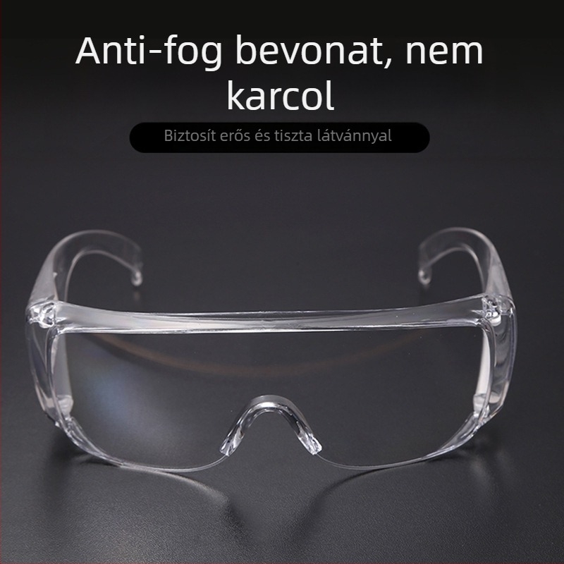 Laboratóriumi védő szemüveg, PC anyag, modell Blinds, EN166 CEZ87.1, szemvédelem, ütésálló
