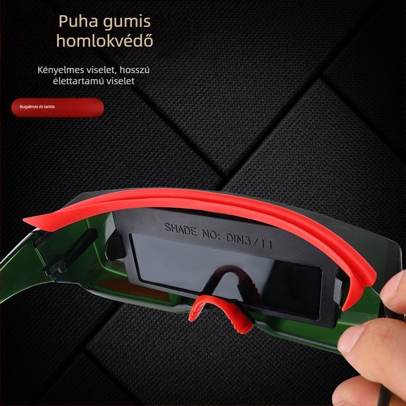 Automatikus sötétítésű varrásvédő szemüveg és arcmaszk ívhez; Márka: Prepared; Sorozat: Protective goggles; Automatikus sötétítésű lencse; UV-szűrő: 1; Nem kompatibil szemüveggel