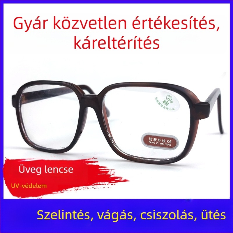 Hegesztő szemüveg, állítható keret, ütésálló és tükröződésmentes lencsék, üvegből — Sevista shield