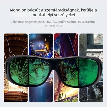 Szerelővédő szemüveg automata árnyékolással, anti-reflexió, TR anyag, ütésálló