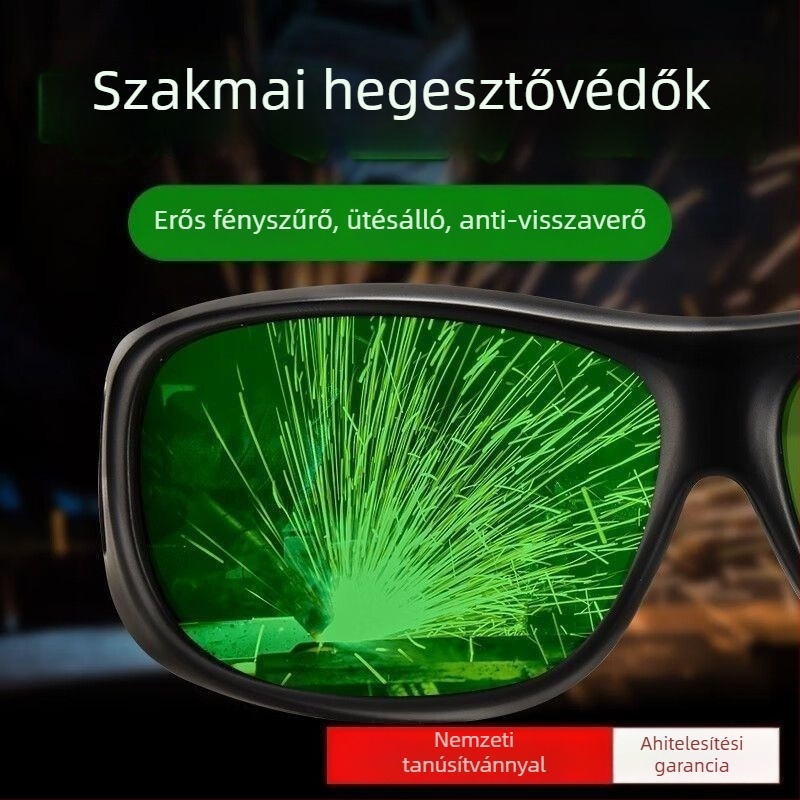 Szerelővédő szemüveg automata árnyékolással, anti-reflexió, TR anyag, ütésálló