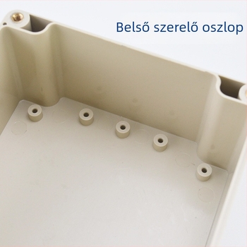 F-sorozatú ABS IP65 vízálló csatlakozódoboz füllel, beltéri és kültéri használatra, műanyag tápegység-doboz biztonsági rendszerekhez