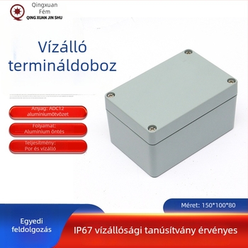 Zárt tápegység doboz öntvény alumínium házzal, vízálló, beltéri és kültéri használatra