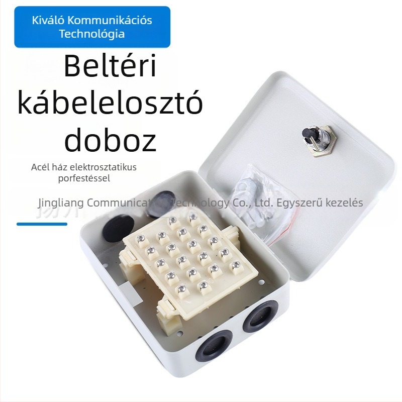 Beltéri kábelelosztó doboz telefonkábelekhez, 10, 20, 30, 50 és 100 pár