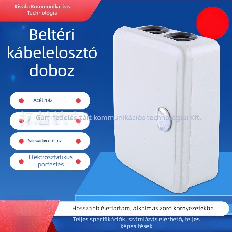 Beltéri kábelelosztó doboz telefonkábelekhez, 10, 20, 30, 50 és 100 pár