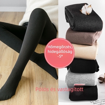Kismama leggings hasi támasztással, 90% pamut és elasztán, fleece belső bélés, vastag téli modell, magas derekú, teljes hosszú