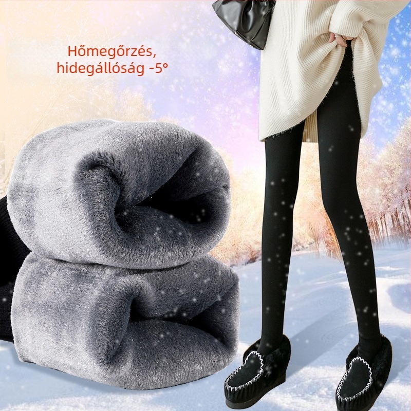 Kismama leggings hasi támasztással, 90% pamut és elasztán, fleece belső bélés, vastag téli modell, magas derekú, teljes hosszú