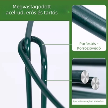 Vasállvány vasból — padlóra álló, egyszerű stílus, mechanikus gyártás
