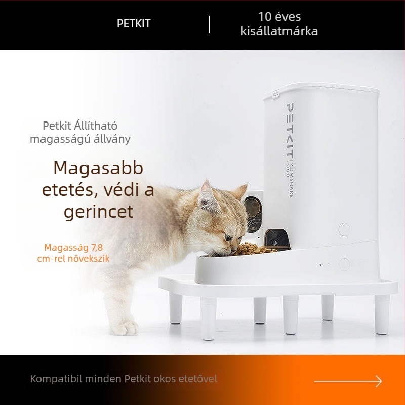Petkit okos macska etetőállvány, ABS anyag, kompatibilis minden Petkit etetőeszközzel (kivéve az első generáció)