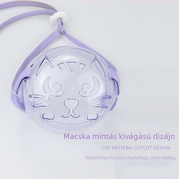 Hartley macska szájkosár – a nyávogás és harapás megelőzésére, körömvágóval