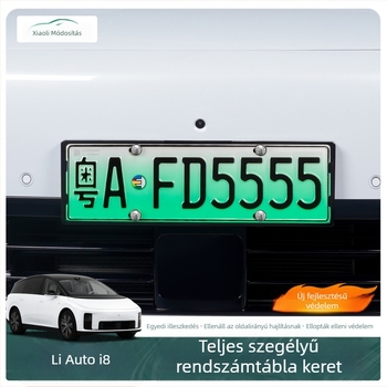 Ideal I8 rendszámtábla keret, teljes él, műanyag, új energia táblához készült kiegészítő dekoráció