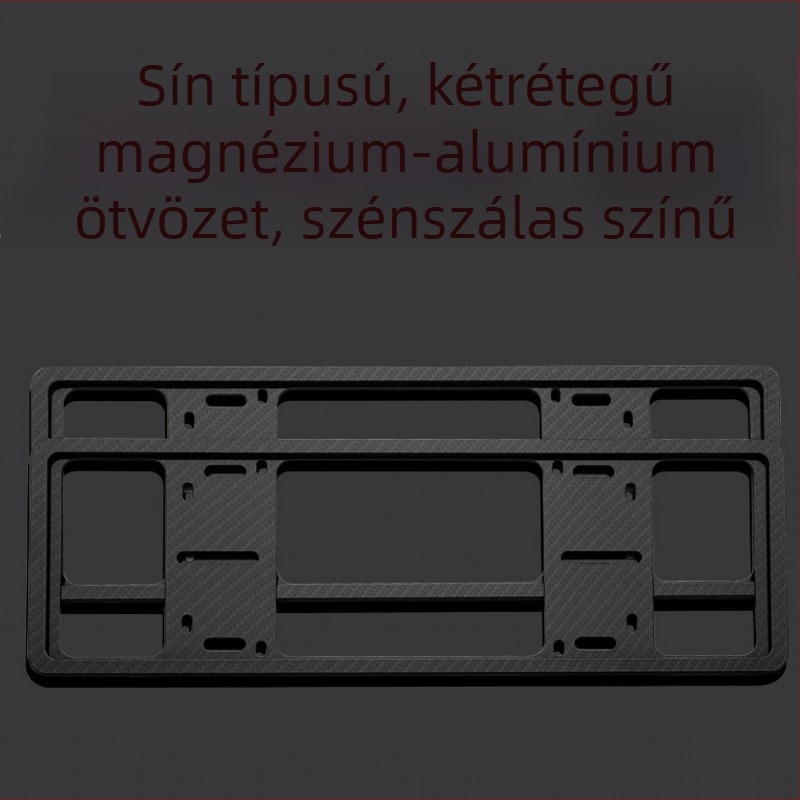 Magnézium- és alumínium ötvözetből készült többfunkciós lopásvédett rendszámtábla-keret, külső autódekorációhoz